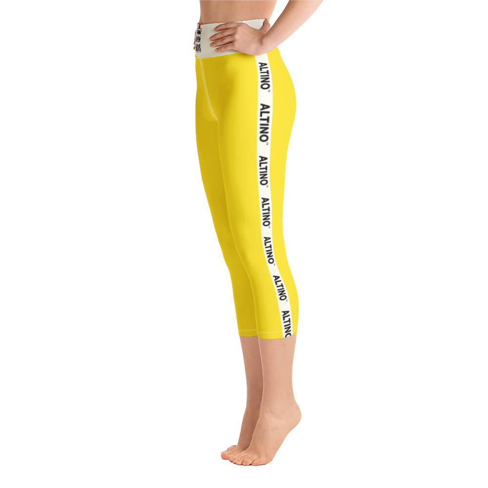 #ad329330 - Pineapple - ALTINO Yoga Capri - Summer Never Ends Collection