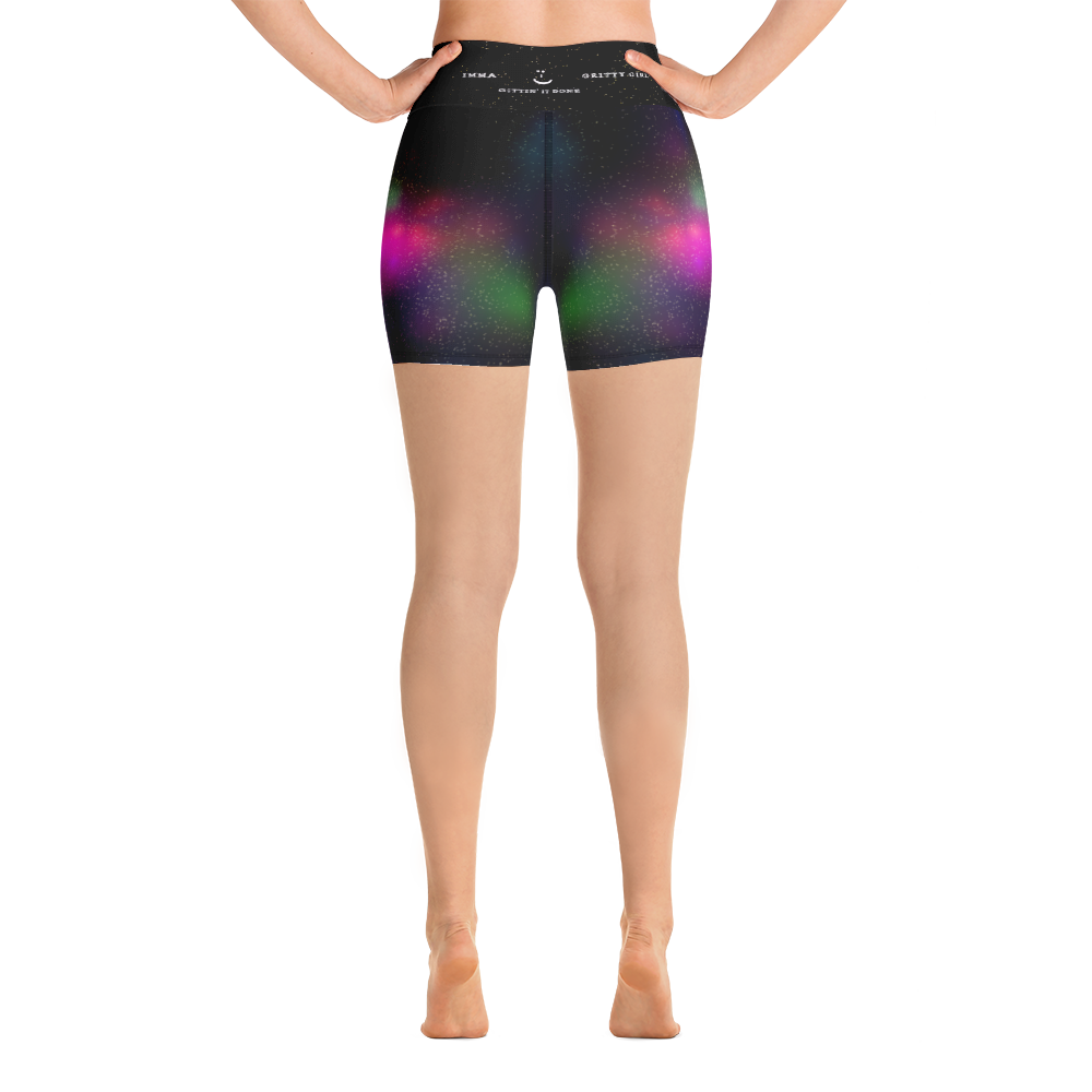 #5c58c680 - Gritty Girl Orb 958396 - ALTINO Yoga Shorts - Gritty Girl Collection