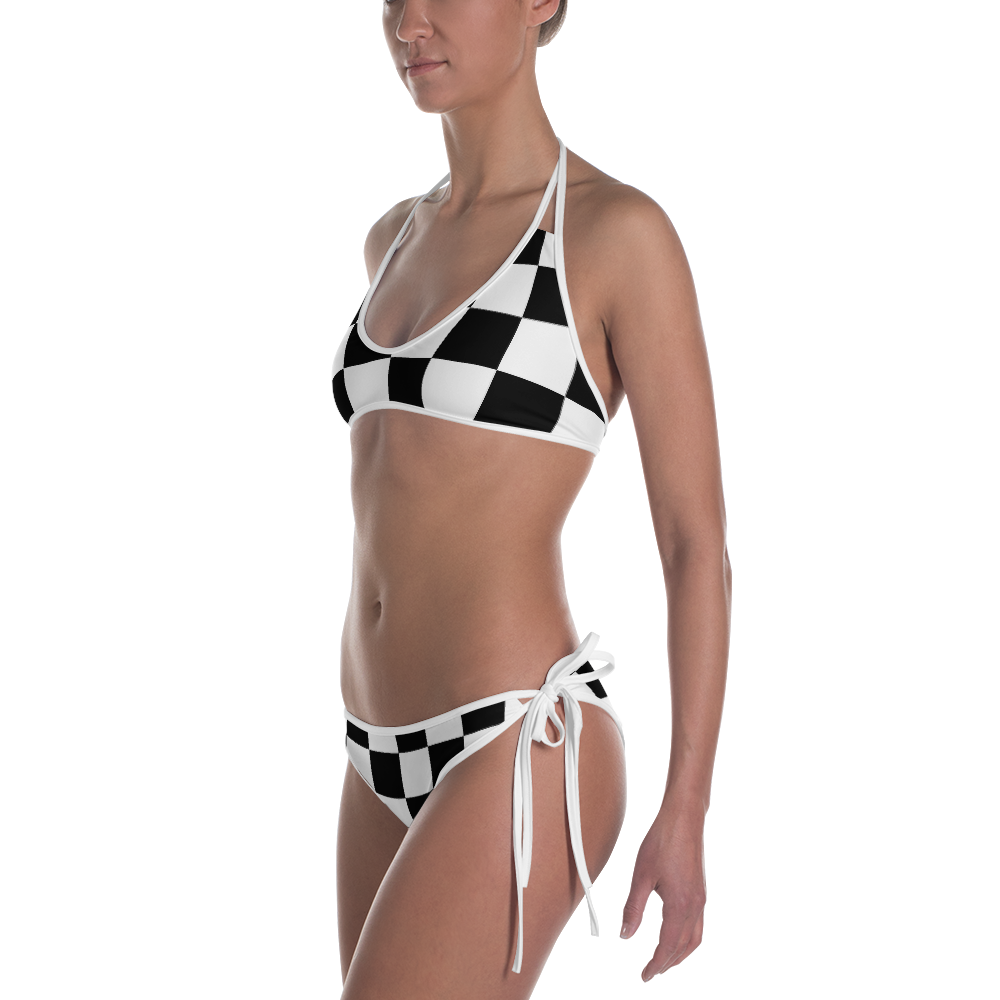 Black - #7b52b710 - Black White Bananna - ALTINO Reversible Bikini - Stop Plastic Packaging - #PlasticCops - Apparel - Accessories - Clothing For Girls - Women Swimwear