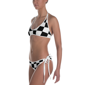 Black - #7b52b710 - Black White Bananna - ALTINO Reversible Bikini - Stop Plastic Packaging - #PlasticCops - Apparel - Accessories - Clothing For Girls - Women Swimwear