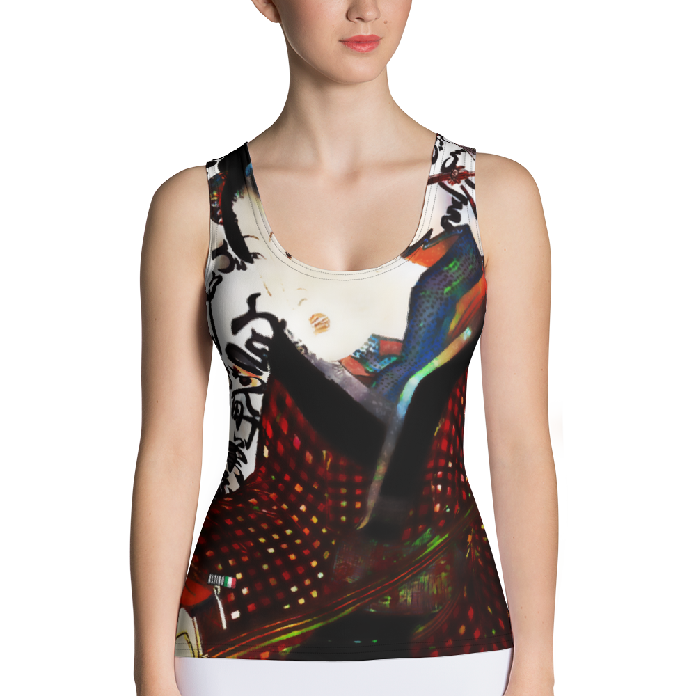 Black - #b80b8580 - ALTINO Senshi Fitted Tank Top - Senshi Girl Collection - Stop Plastic Packaging - #PlasticCops - Apparel - Accessories - Clothing For Girls - Women Tops