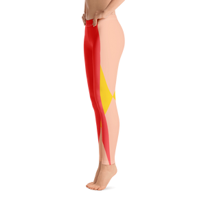 #418ce090 - Grapefruit Mango Peach - ALTINO Leggings - Summer Never Ends Collection