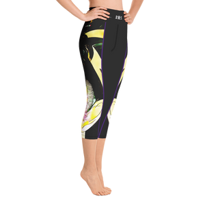 Black - #b5e56ba0 - ALTINO Senshi Yoga Capri - Senshi Girl Collection - Stop Plastic Packaging - #PlasticCops - Apparel - Accessories - Clothing For Girls - Women Pants